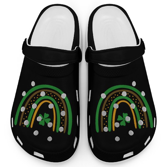 Lucky Rainbow. Happy St. Patrick’s Day Clogs