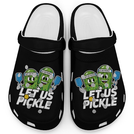 Funny Pickleball Cucumber Lover Ball Sport Clogs