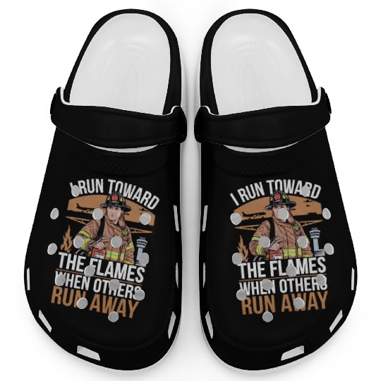 Airport Firefighter Fire Rescue Fireman Firewoman Clogs