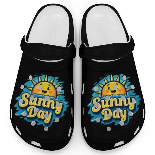 Sunny Day Sun Summer Vacation Clogs