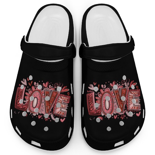 Funny Cute Love Valentine's day Clogs