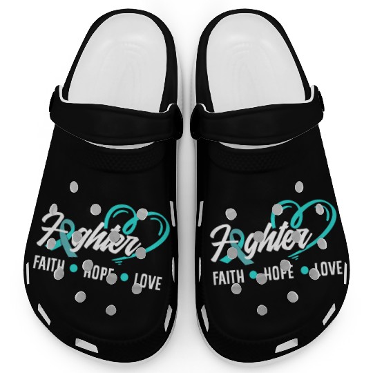 PTSD Awareness Faith Hope Love Fighter Clogs