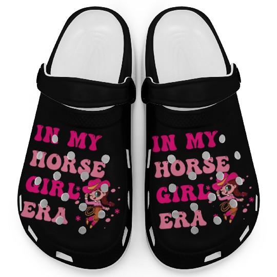 In My Horse Girl Era – Cute Equestrian Aesthetic Clogs