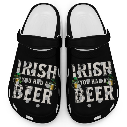 Irish You Were Beer – St. Patricks Day Clogs