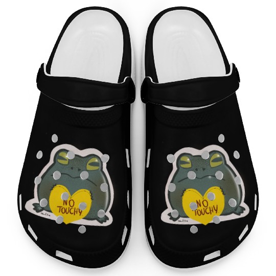 NO Touchy! Grumpy toad. Clogs