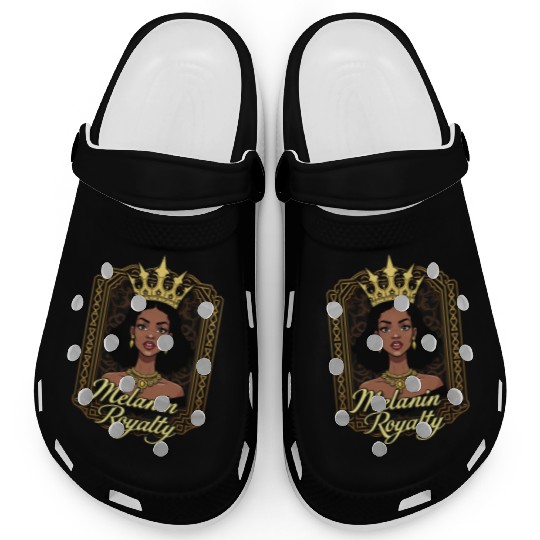 Melanin Royalty: Embrace the Crown Clogs