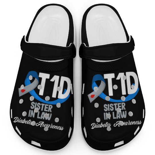 T1D Sister In Law Diabetes Type 1 Awareness Clogs