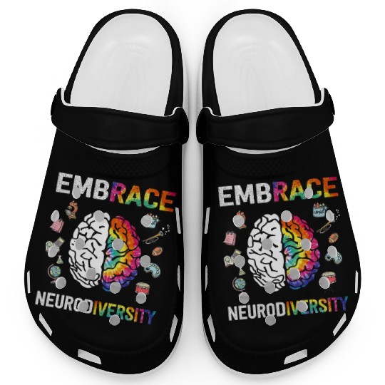 Embrace Neurodiversity Autism Awareness Clogs