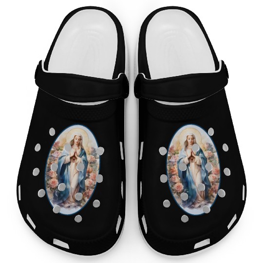 Blessed Mother Mary Knows Best Catholic Clogs