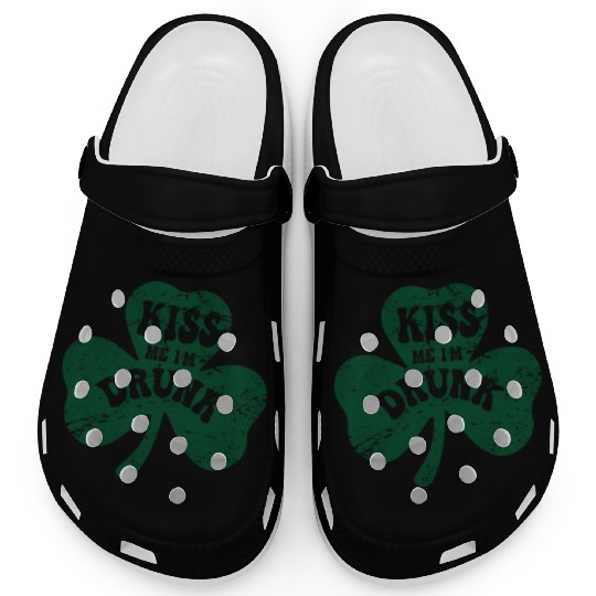 Kiss Me I'm Drunk Irish St. Patrick's Day Clogs