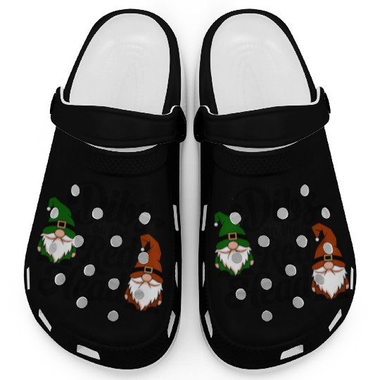 Dibs On The Red Head Irish Gnomes Funny Saint Patr Clogs