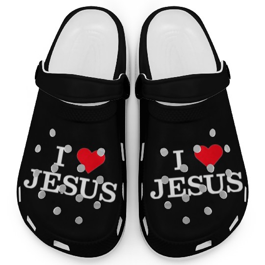 I Heart Jesus Clogs