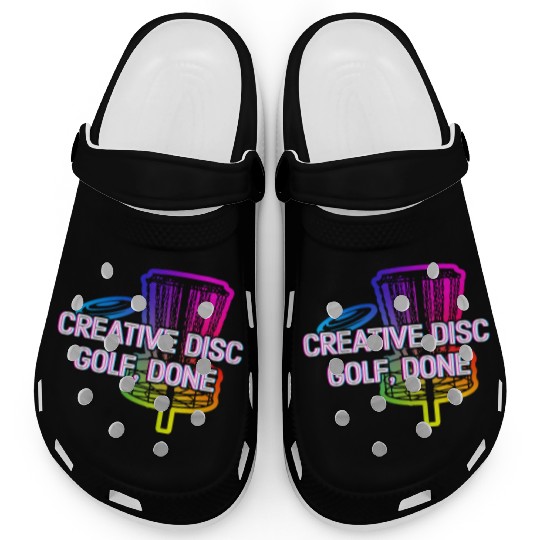 Creative Disc Golf Done Motivational Quote Golfer Clogs