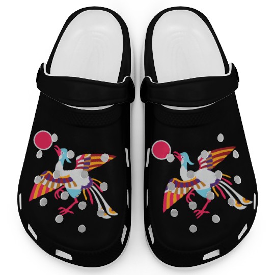 Sparrow Pattern (Paradise Flycatcher) Clogs