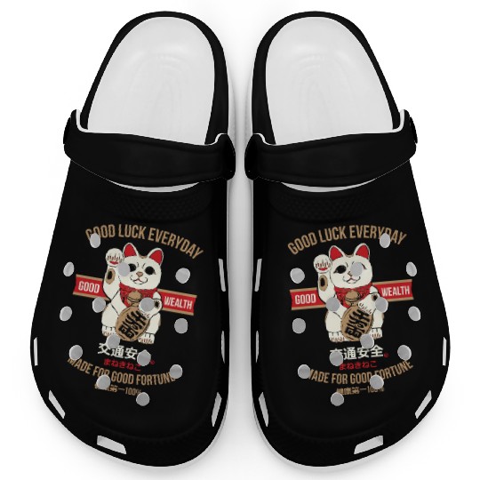 Maneki-neko (Lucky Cat) Clogs