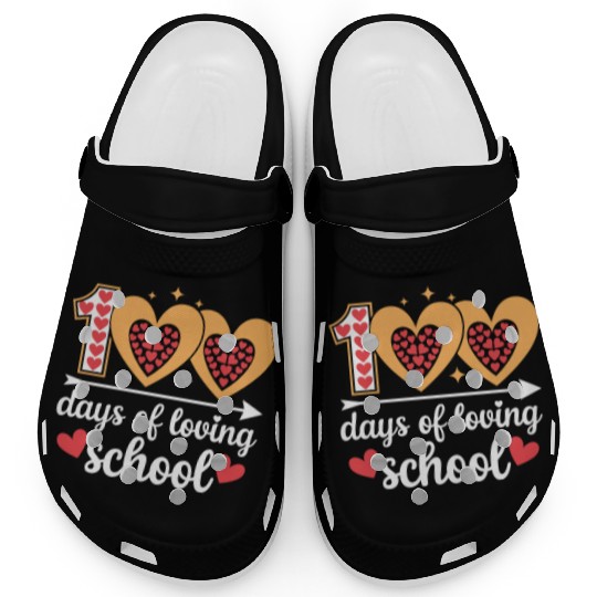 100 Days of School Clogs