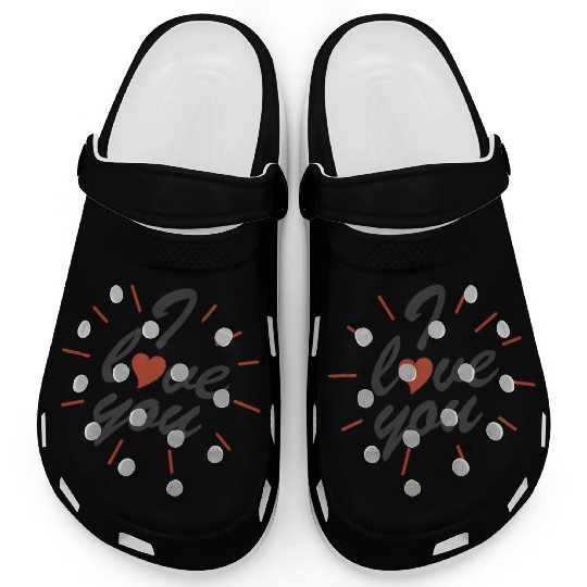 Valentines I Love You Clogs
