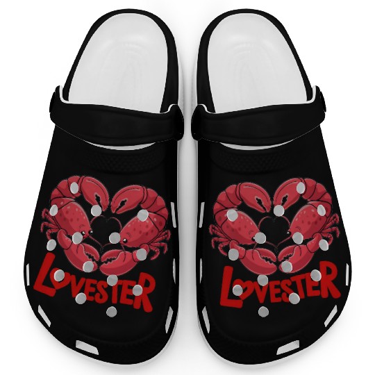 Lobster Lovester Valentine's Day Love Clogs