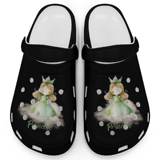 Princess Baby Bodysuit, Cute Infant Jersey One Pie Clogs