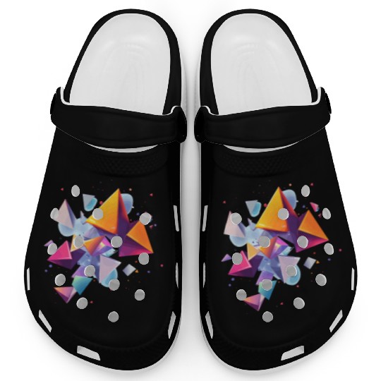 Creative colorful shapes Clogs