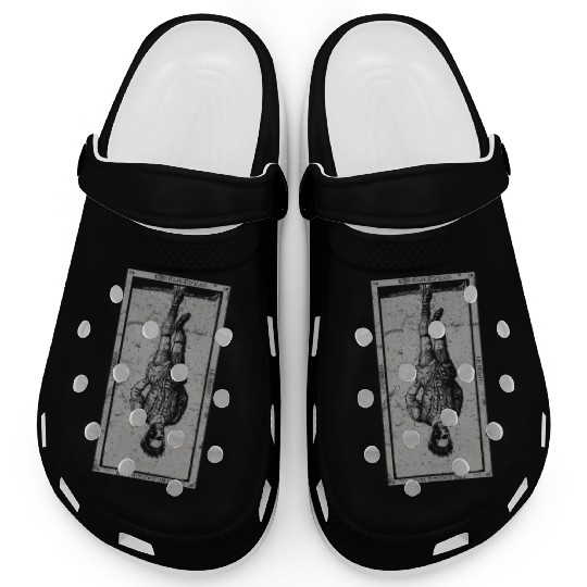 Occult The Hanged Man Tarot Card Vintage Clogs