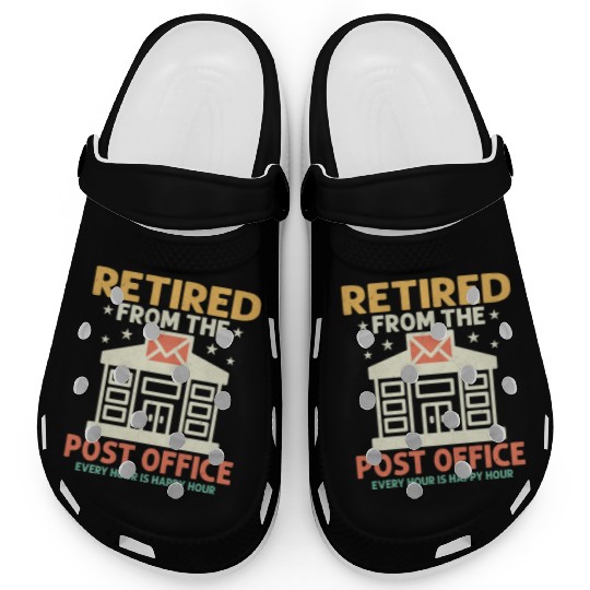 Retired From The Post Office Postal Worker Mailman Clogs