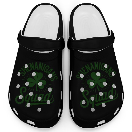 FYAPHION St Patrick's Women Shamrock Day Clogs