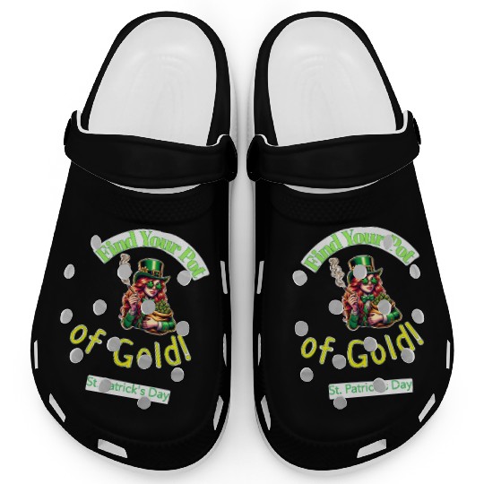 Find Your Pot Of Gold gift for St Patrick's Day Clogs