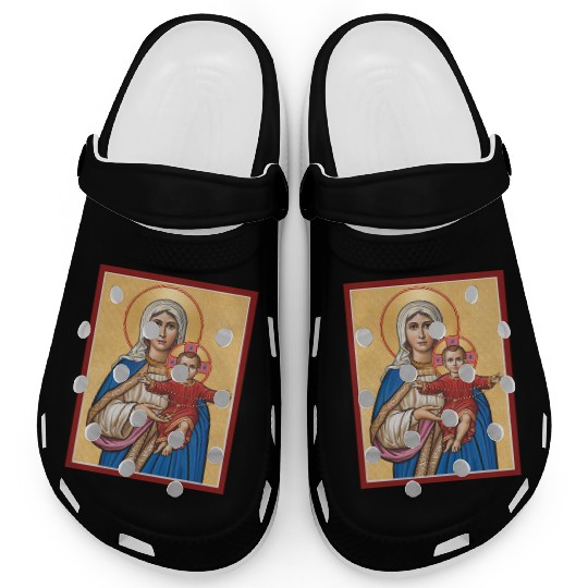 Holy Rosary Virgin Mary Catholic Rosary Clogs