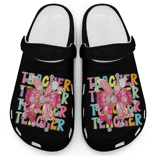 Teacher Easter Bow Design Clogs