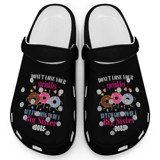 I'm Going to be a Big Sister of Twins Baby Clogs