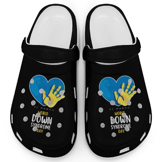 World Down Syndrome Awareness Men Women Kids Clogs