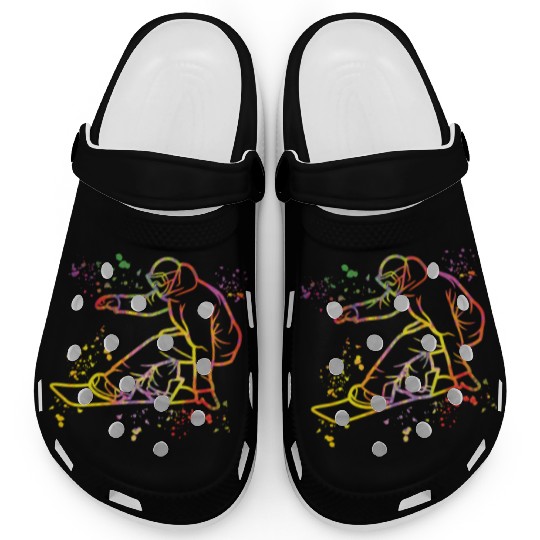 Snowboarder Snowboard Snowboarding Clogs
