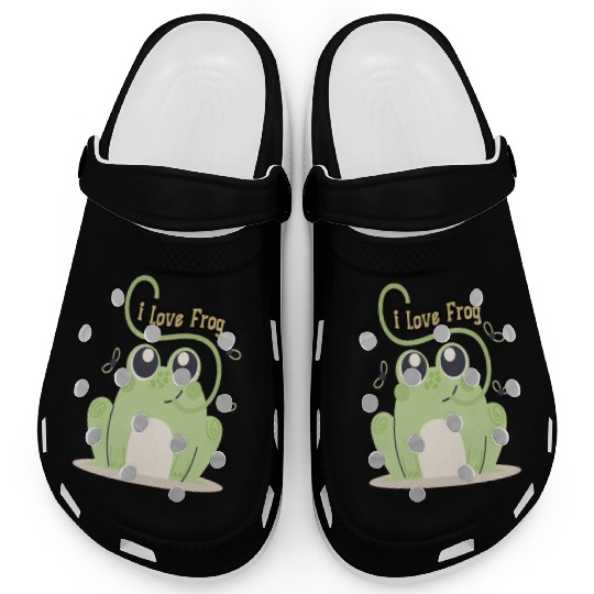 i love frog Clogs