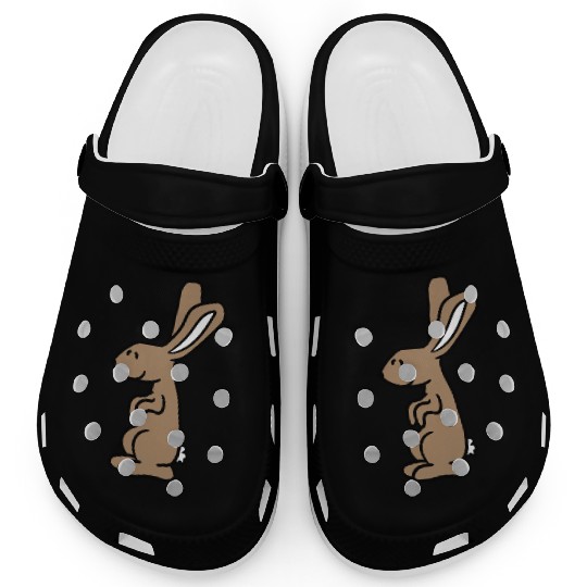 Bunny Rabbit Sweet Little Small Animal Cute Smile Clogs