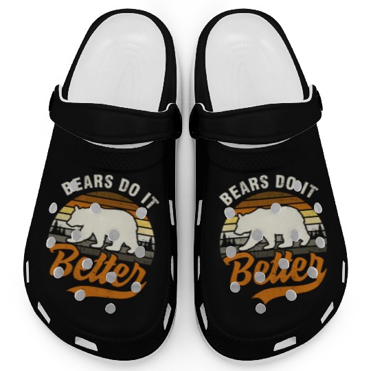 Bears Do It Better Bear Pride Gay Men LGBT Flag Clogs