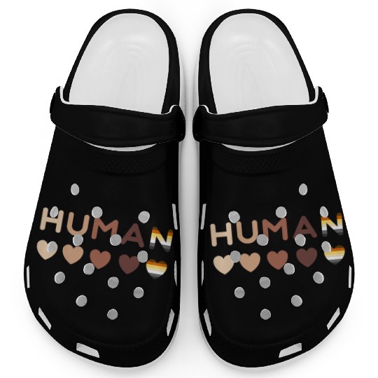 Human Bear Pride Gay Men LGBT Bear Flag Colors Clogs
