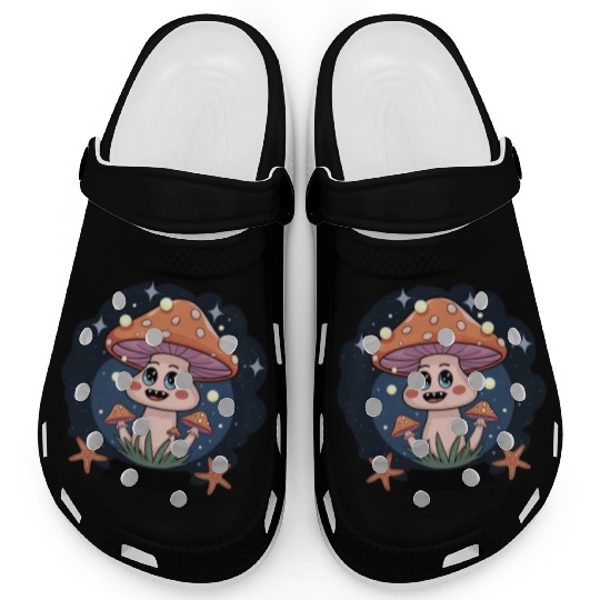 Adorable Mushroom Kawaii Fairy Cottage Vibes Clogs