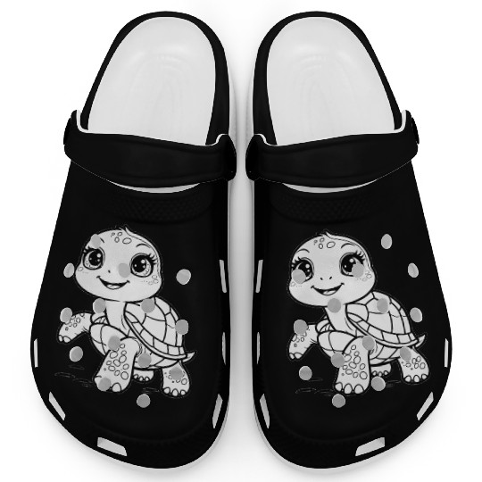 Happy Turtle Coloring Fun Clogs