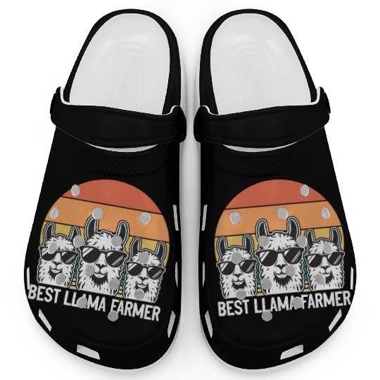 Funny Alpaca Farmer - Best Llama Farmer Clogs