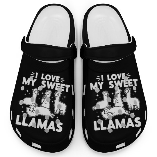Alpaca Lover Llama Lover - I love my sweet Llamas Clogs
