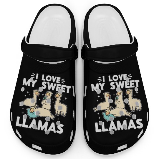 Llama Lover - I love my sweet Llamas Clogs