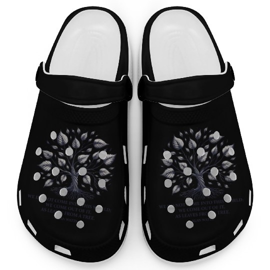 Alan Watts | Tree of Life & Spiritual Wisdom Clogs