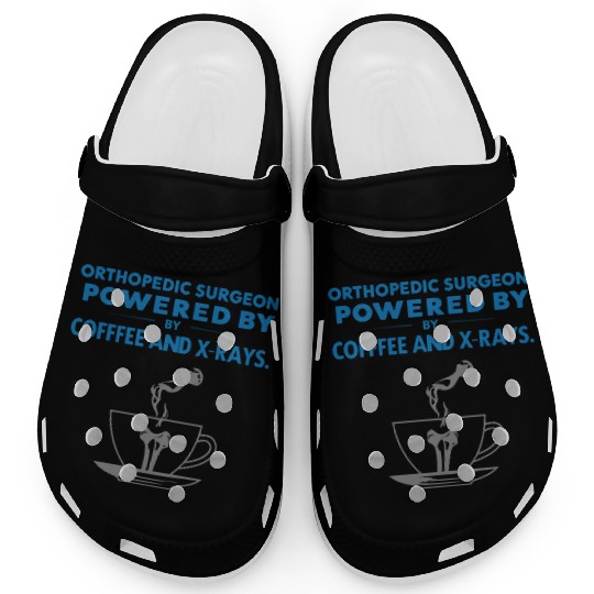 Powered by Coffee and X-Rays Clogs