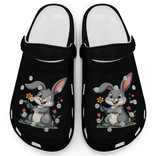 Funny Easter Bunny Cute Bunny Easter Clogs