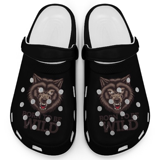 Born to Be Wild Wolf: Untamed Alpha Spirit Clogs