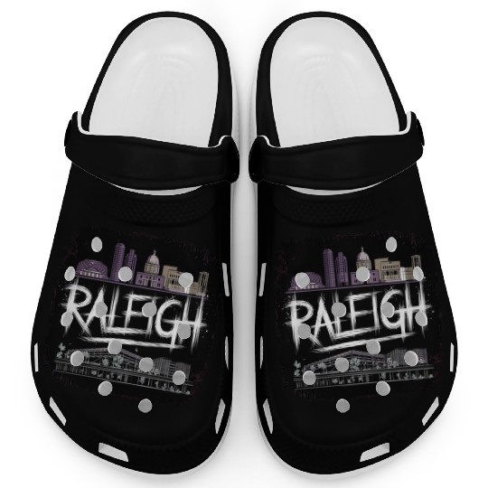 Raleigh Gift for North Carolina and Research Lover Clogs
