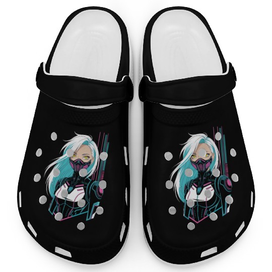 Cyberpunk Girl Clogs