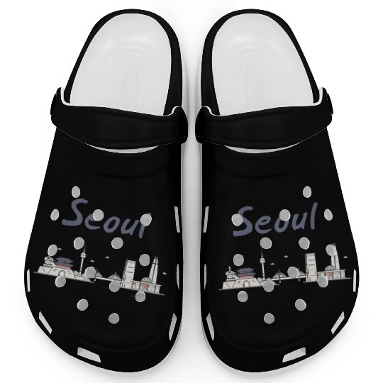 Seoul | Minimalist Korean Aesthetic City Name Desi Clogs