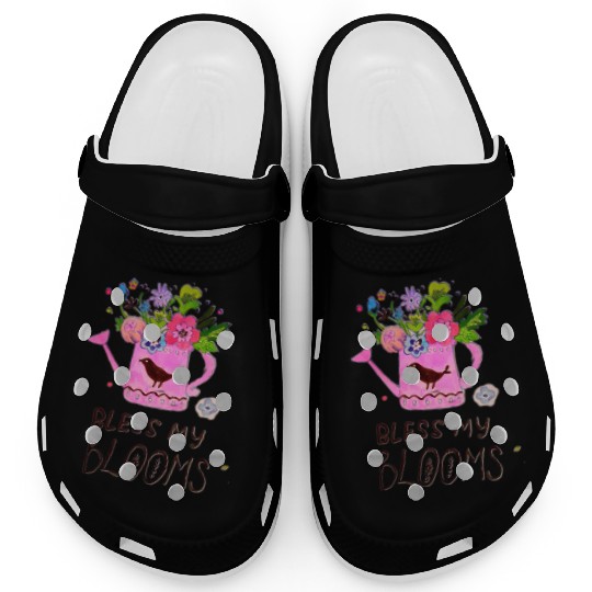 Spring flowers illustration Clogs